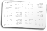 Kalendarzyki listkowe